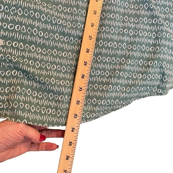 Sonoma Short Sleeve Men’s Green Pattered Shirt-Size 4XB - Picture 6 of 13